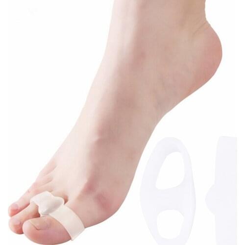 2pcs=1pair gel pillow Hallux valgus pro Toe Separators Alignment silicone insoles Bunion Foot Pain Relief