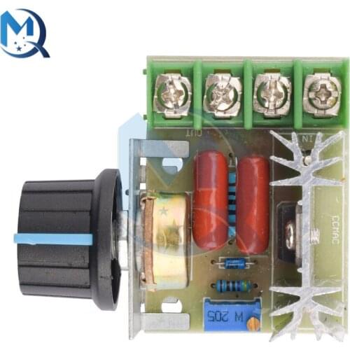 2000W 50-220V AC 25A SCR Motor Speed Controller Adjustable Module 4.8x5.5x2.7cm PWM Temperature Switch LED Voltage Regulator