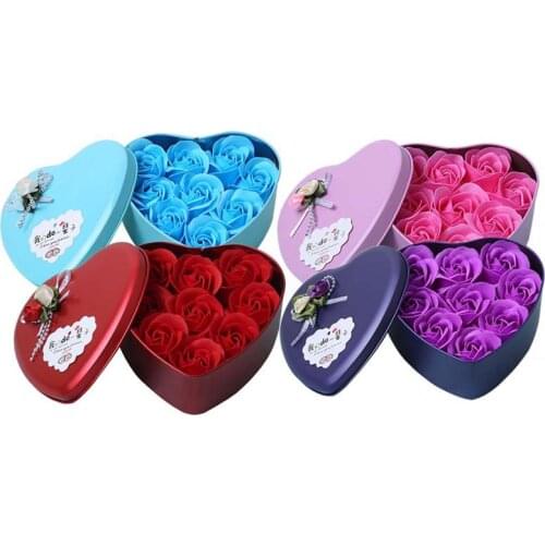 36pcs Simulation Rose Flower Decor DIY Rose Ornament Artificial Flower Adornment Valentines Day Gift for Women Ladies with Box