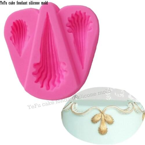 Lace shaped 3D fondant cake silicone mold for polymer clay molds chocolate pastry candy making decoration tools F0887