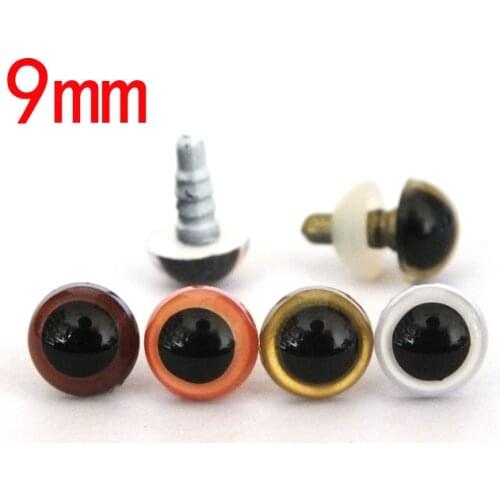 80pcs/lot toy Snap Animal Puppet Doll Craft DIY Doll Accessories-9mm safety eyes