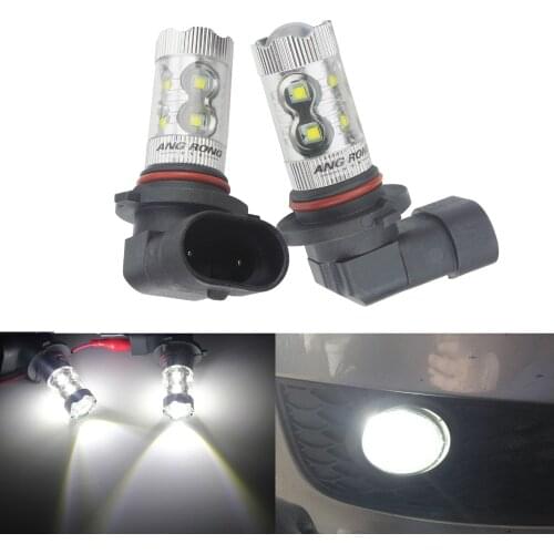 ANGRONG 2pcs 9005 HB3 LED 50W High Power Projector Headlight Daytime DRL Fog Light Bulbs(CA299)