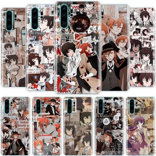 Bungo Stray Dogs Poster Cover Phone Case for Huawei P40 P30 P20 Mate 30 20 10 Pro P10 Lite P Smart Z 2019 Art Gift Coque Shell