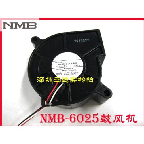 For NMB BM6025-04W-B59 6025 12V Blower centrifugal server inverter cooling fan