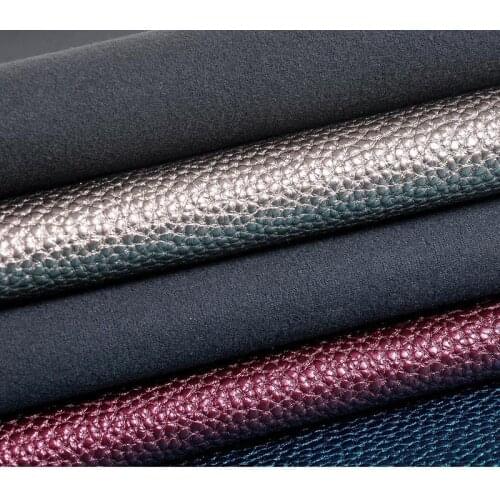 For handbag, sofa, furniture, free shipping 1.3mm Embossed synthetic leather / wax surface light perception PU leather