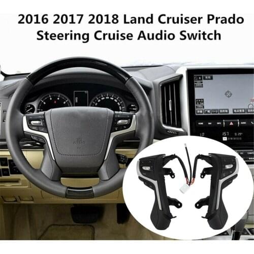 Car Steering Wheel Control Button Cruise Switch Audio Button for Toyota Land Cruiser J200 84250-60440-E0