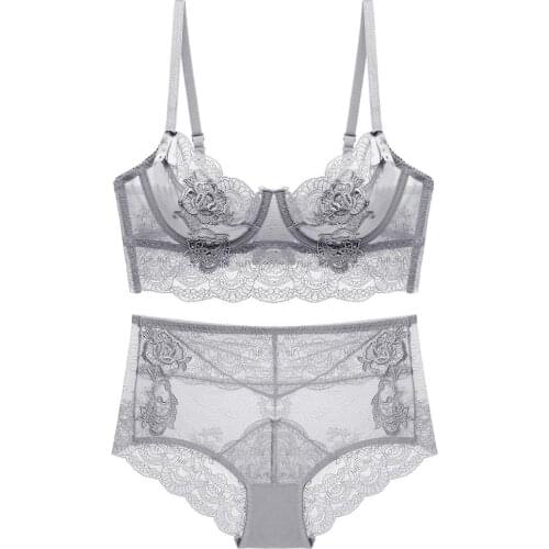 Classic Bandage Pink Bra Set Lingerie Push Up Brassiere Lace Underwear Set Sexy High-Waist Panties For Women underwear