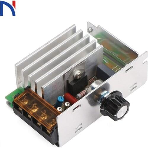 Motor Speed Controller DROK Motor Control Board AC 110V 4000W Adjustable Voltage Regulator SCR High Power Dimmer Controller