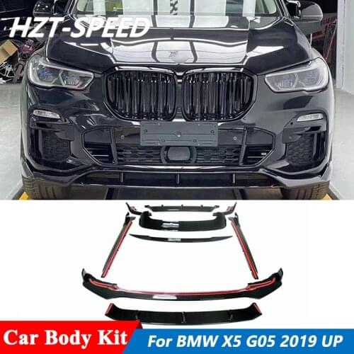 G05 AC Style PP Carbon Fiber Front Shovel Rear Bumper Lip Side Skirts Rear Spoiler Small Car Body Kit For BMW X5 G05 2019-2020
