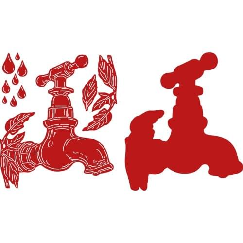 Faucet Die Metal Cutting Dies for DIY Scrapbooking Crafts Dies Cut Stencils Maker Photo Album Template Handmade 2021