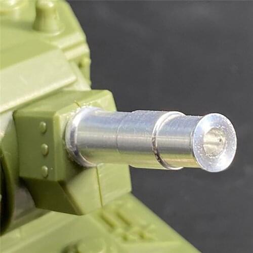 Mini Metal Barrel Shell with Cannonball Model for Q Edition KV-2 Meng WWT-004 Tank Model Upgrade Parts