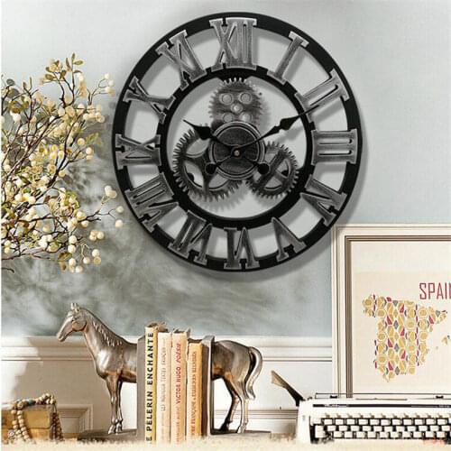 Industrial Gear Wall Clock Retro MDL Wall Clock Industrial Age Style Room Decor Wall Art Wall Clock Reloj Pared Horloge Clok