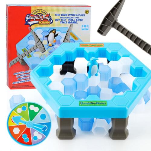 Big Size Penguin Trap Board Game Kids Table Games For Family Children Ice Puzzle Icebreaker Beating Giochi Bambini