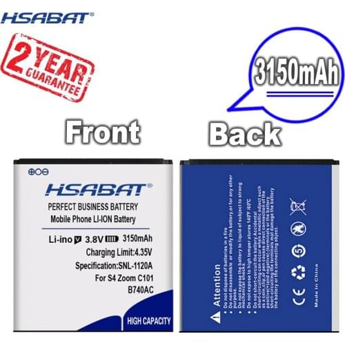 New Arrival [ HSABAT ] 3150mAh B740AE B740AC Battery for Samsung Galaxy S4 Zoom SM-C1010 C105 NX3000 I939D S4zoom C1010