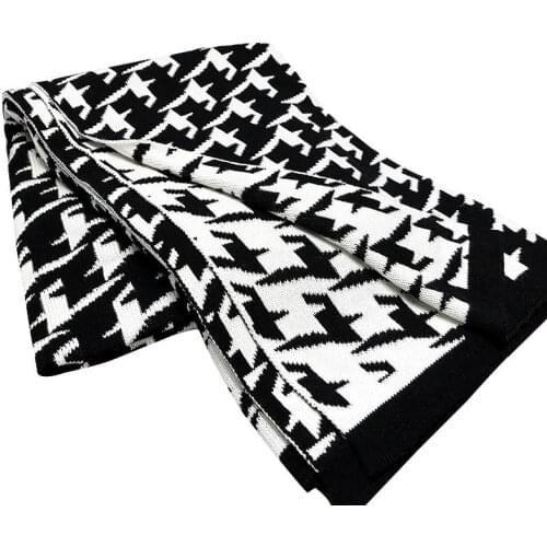 Croker Horse Nordic Swallow Gird Blanket Nap Office Bedroom Car and Sofa Cover 100% Cotton Knitted Leisure Blanket Soft and Warm