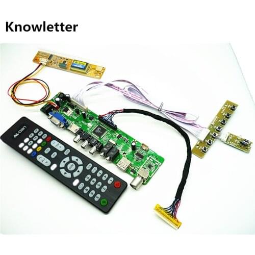 TV+HDMI+VGA+AV+USB+AUDIO TV LCD driver board 15" HSD141PK11 B150PG01 LP150E02 IASX12 1400*1050 LCD controller board DIY kits