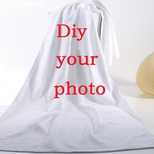 Towels Custom Photo 140cm/70cm/35cm Microfiber BathTowels serviette de plage toalha Travel Towel Drying Beach Towel Wholesale