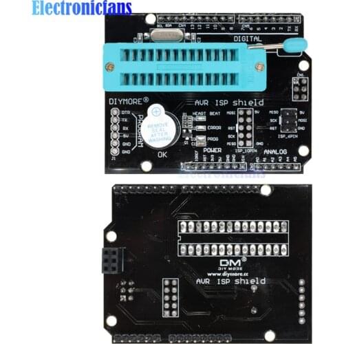 AVR ISP Programmable Expansion Shield With Buzzer For Arduino Uno R3 Mega2560 Pro Mini Atmega328P Bootloader Burner SPI Module