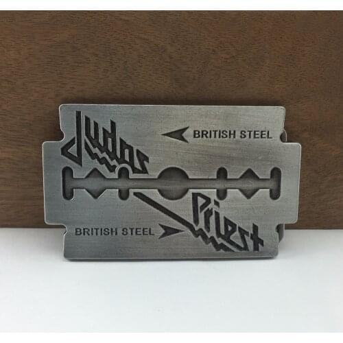 Buckle Club zinc alloy retro JUDAS PRIEST music belt buckle FP-03709 for 4cm width belt hand made value gift drop shipping