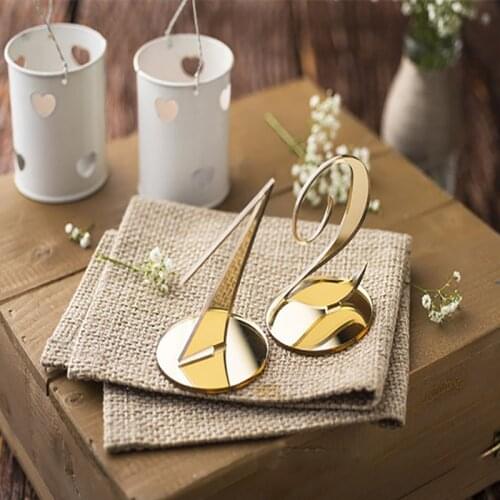 10pcs Table Number Signs for Wedding Party Decor,silver or Gold Acrylic Number,Roman Numerals Geometric Boho Centerpiece