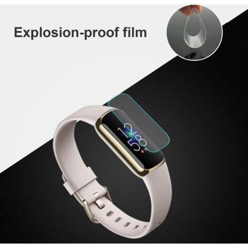 6Pcs Screen Film High Definition Anti-fingerprint Full Coverage Smart Watch Ultra-thin Screen Film Cover for Fitbit-Luxe
