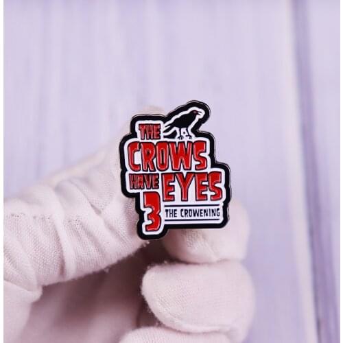 The Crows Have Eyes 3: The Crowening Hard Enamel Pin Brooch Horror Movie Badge Halloween Witchcraft Decor