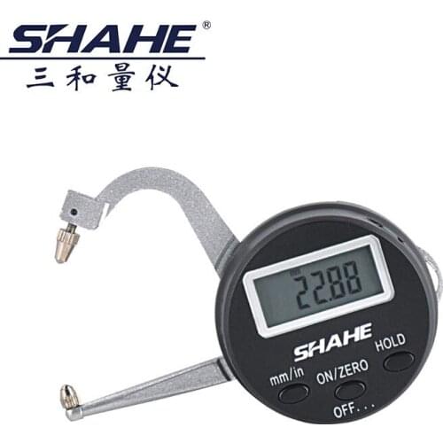 SHAHE High Accuracy 0.05mm Electronic Digital Portable Thickness gauge Digital caliper gauge Measurement for Thickness 0-25mm