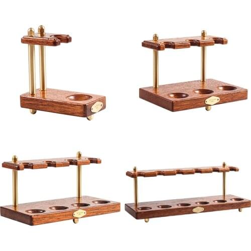 1/3/4/6 Pipes Wooden Pipe Stand Rack Smoking Tools Holder Straight Line For Smoking Pipe Tobacco Durable