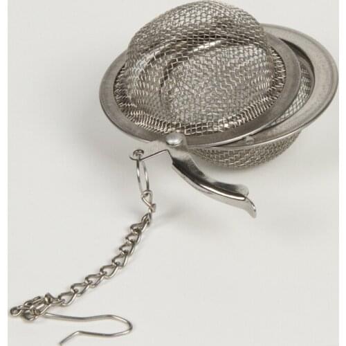 1pc Hot Selling Stainless Steel Sphere Locking Spice Tea Ball Strainer Mesh Infuser Tea Filter Infusor