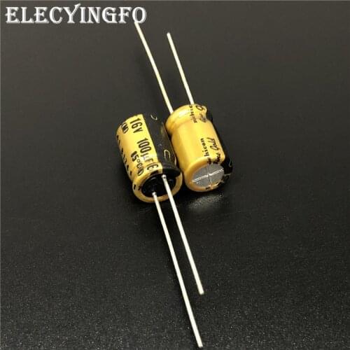 10Pcs/100Pcs 100uF 16V NICHICON FG Series (fine gold) 8x11.5mm 16V100uF High Grade HIFI Audio Capacitor