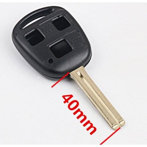 DAKATU 3 Buttons Replacement Housing Shell Remote Car Key Case Cover For Lexus For Toyota CAMRY RAV4 Corolla PRADO YARIS TOY48