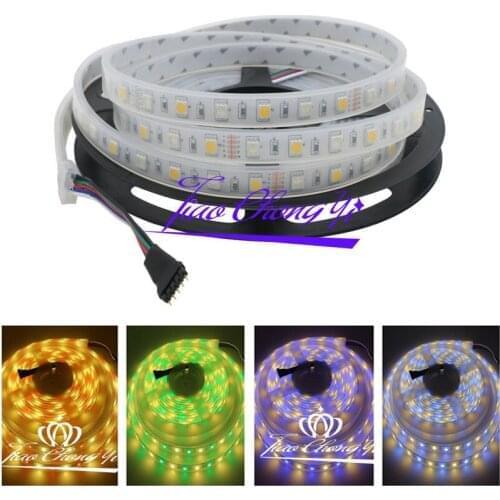 5M 5050 RGBWW RGB+warm white 300 led strip light IP67 Silicon Tube waterproof 100M