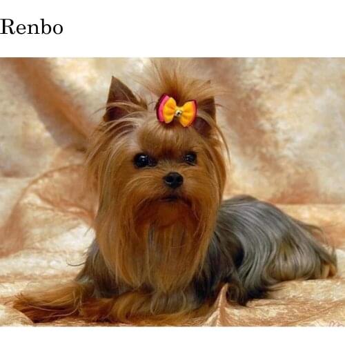 Puppy Diamond Embroidery,Animal,Yorkshire Terrier Dog Diamond Painting,Cross Stitch,Diamond Mosaic,Needlework,newest,Christmas