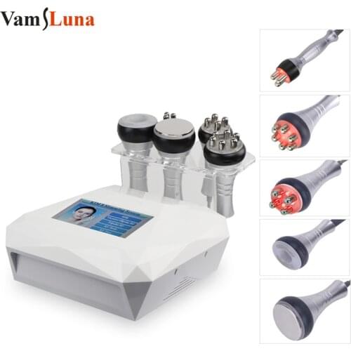 New 5 in 1 40K Vacuum Lipo Ultrasonic Cavitation Vacuum RF Slimming Machine Skin Massager Best Sellers Salon Equipment