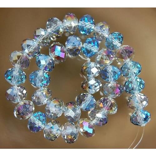 Charming hot sale fashion jewelry beads 70pcs 6X8MM Multicolor Crystal chalcedony Loose Bead Wholesale and retail