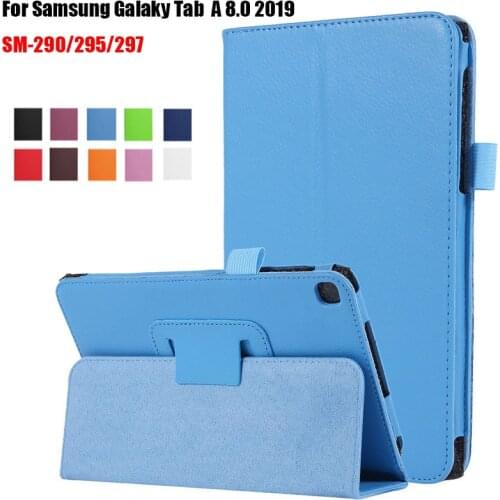 For Samsung Galaxy Tab A 8.0" inch 2019 tablet SM-T290 T295 T297 PU leather cover case PU Leather Protective Case funda