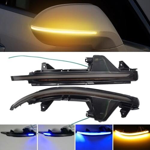 For Audi A7 S7 RS7 2011-2017 Dynamic LED Blinker Side Mirror Marker Turn Signal Light Lamp