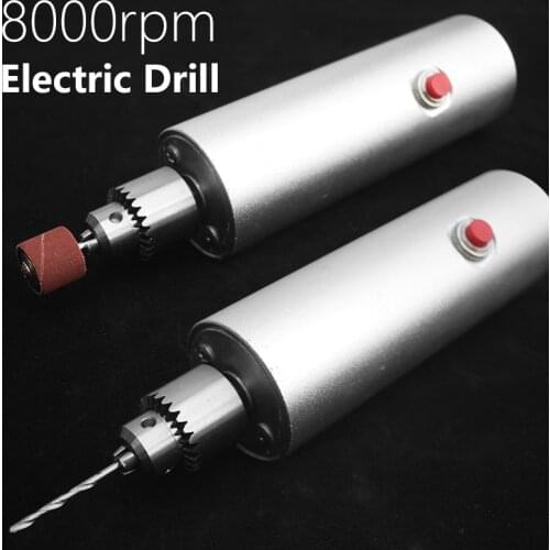 Mini Electric Drill Speed Adjustable Electric Grinder Multi-function DIY For Engraving Drilling Polishing Woodworking Drill
