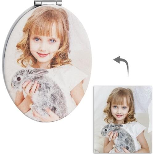 Personalized DIY Picture Mirror Custom Photo Frame Makeup Mirror Chic Jewelry Accessories Charm Memory Gift For Girlfriend Lover