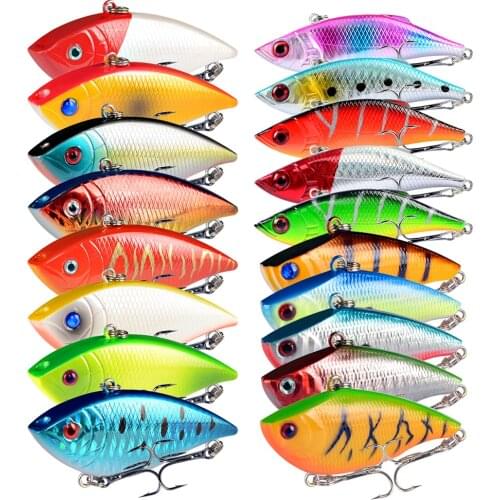 LINGYUE Fishing Lures 16pcs/Lot 2 Set Style VIB Crankbait Fish Bait or 16 Color Fishing Tackle Bass Wobbler Hard Baits