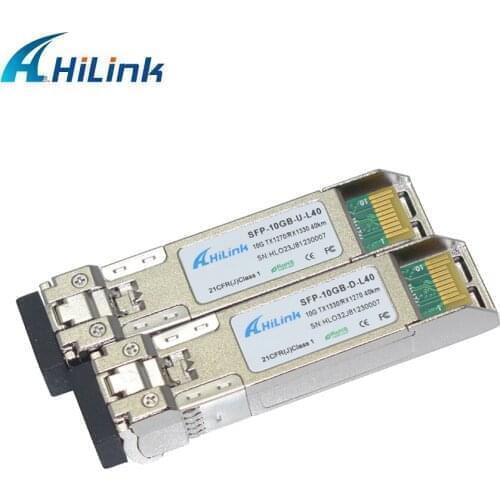 Small In Stock (3 pairs/lot ) 10G Bidi 1270/1330nm 40km SFP+ LC Optical Transceiver LC Connector