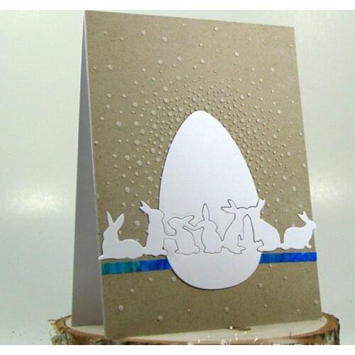 K5DC Rabbits Metal Cutting Dies Stencil Scrapbooking DIY Album Stamp Paper Card Embossing Decor Craft