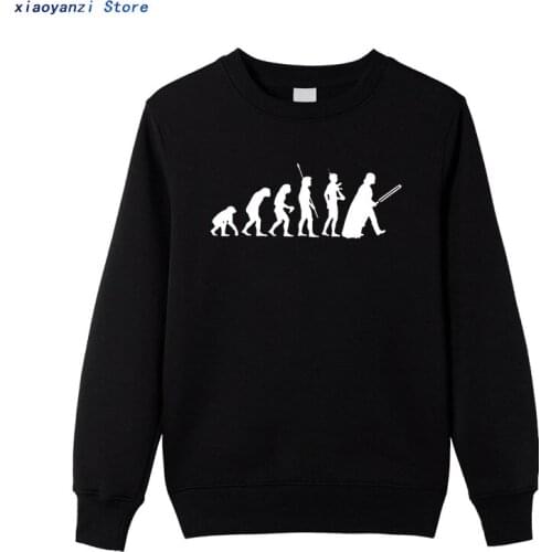 2020 autumn spring winter New Fashion Human Evolution Men Cotton O Neck sweatshirts pullovers Male Funny hoodies top400
