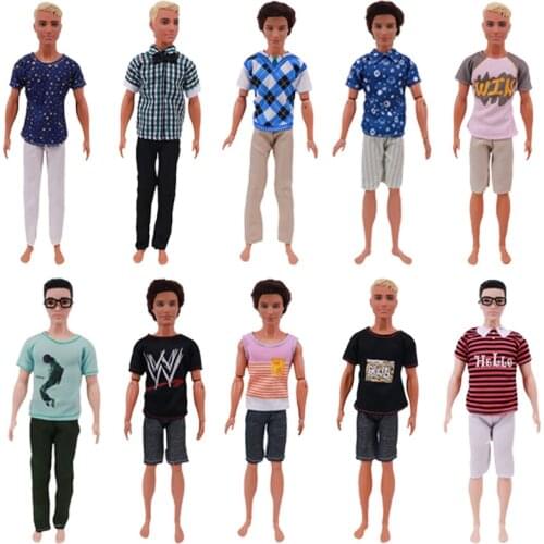 Doll Clothes The Shorts Suit And The Pants Two-Piece For Barbies Doll Outfit Clothes Accessories Boys Toy Gift