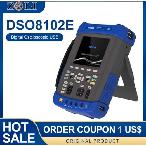 Original Hantek DSO8102E Handheld Automotive Oscilloscope 2 Osciloscopio Portable Lcd Digital Hantek DSO8102E in stock