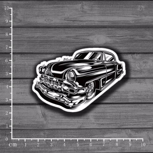 Retro Classic Cars DIY Scrapbooking Stationery Sticker Decor For Ablum Diary Scrapbookin Laptop Notebook School Supplies[Single]
