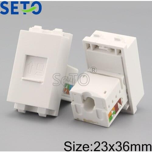 SeTo 128 Type RJ45 Cat6 Network Module Gigabit RJ45 Connector Keystone For Wall Plate Socket