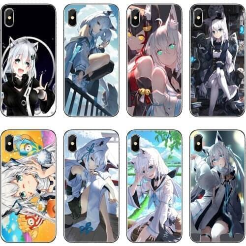 Shirakami Fubuki Hololive Silicone Phone Case For Huawei P40 P30 P20 Pro P10 P9 Lite Y5 Y6 Y7 Y9 P Smart Plus 2018 2019