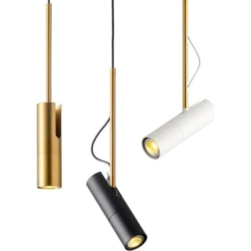Nordic modern minimalist LED bedside gold/black/white chandelier lamp bedroom restaurant bar counter spotlight