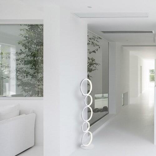 Modern LED Floor Lamp Touch Switch Black/white Floor Lights Indoor Dimming Living Room Bedroom Standing Lamp Home Decor Light